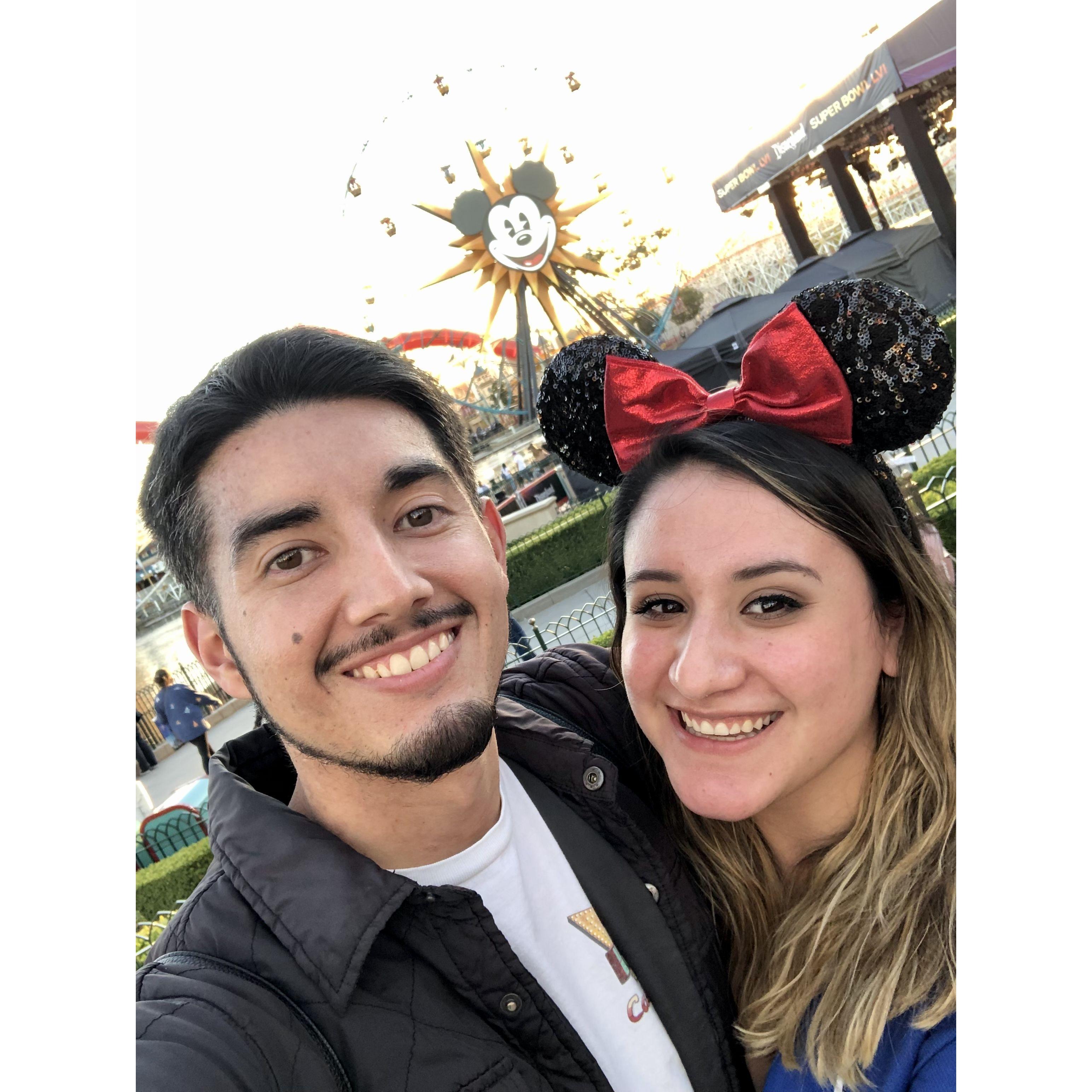 Our first trip to Disneyland together
