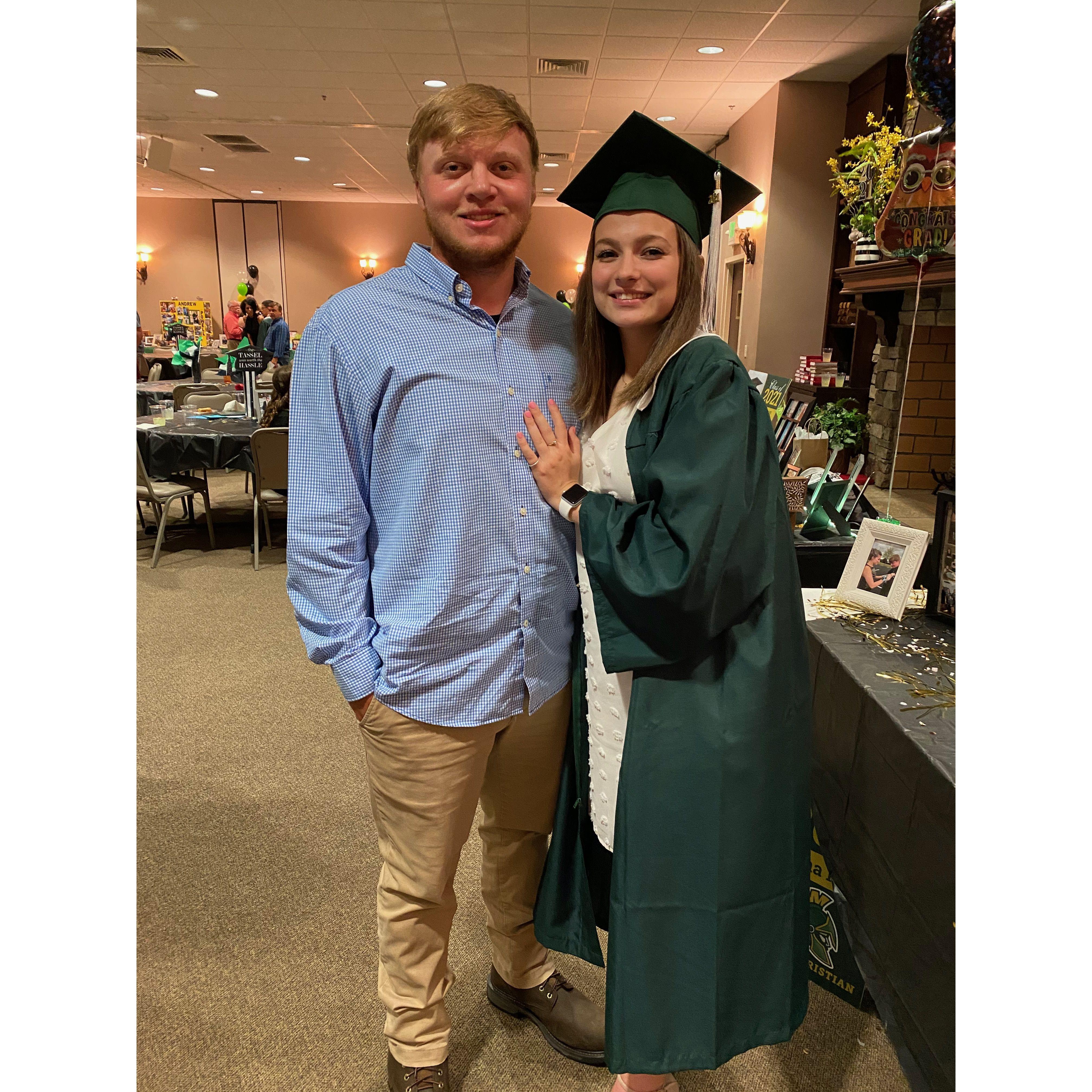 Anna's high school graduation, class of 2021!