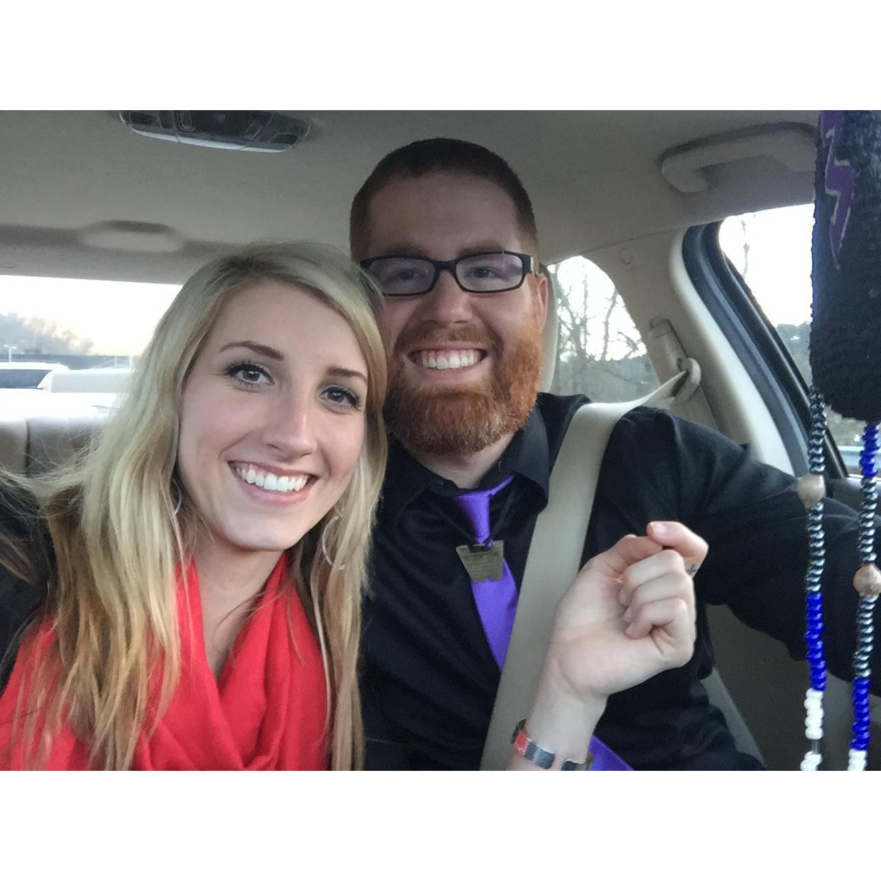 2014! Right after Hunter's graduation!! We were both so proud!