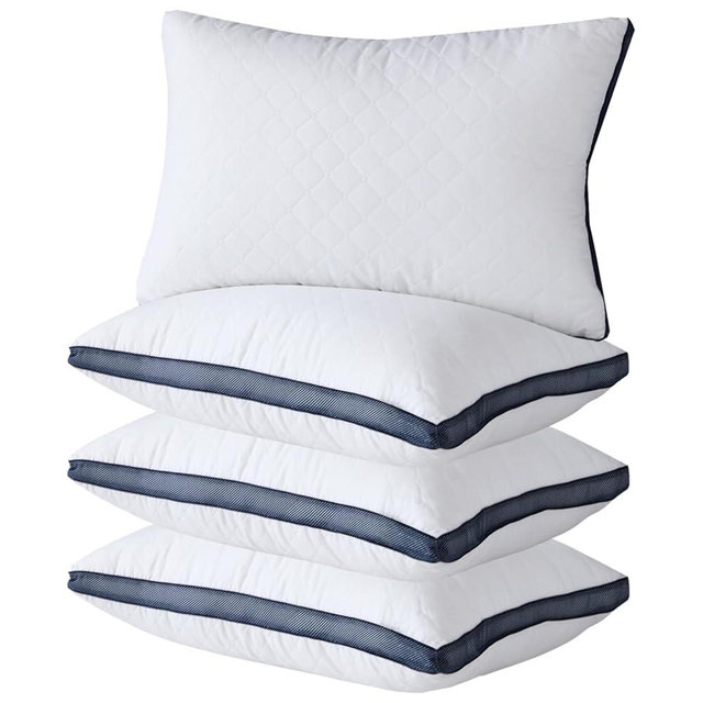 Meoflaw Pillows for Sleeping (4-Pack), Luxury Hotel Pillows Queen Size Set of 4,Bed Pillows for Side and Back Sleeper (Queen)