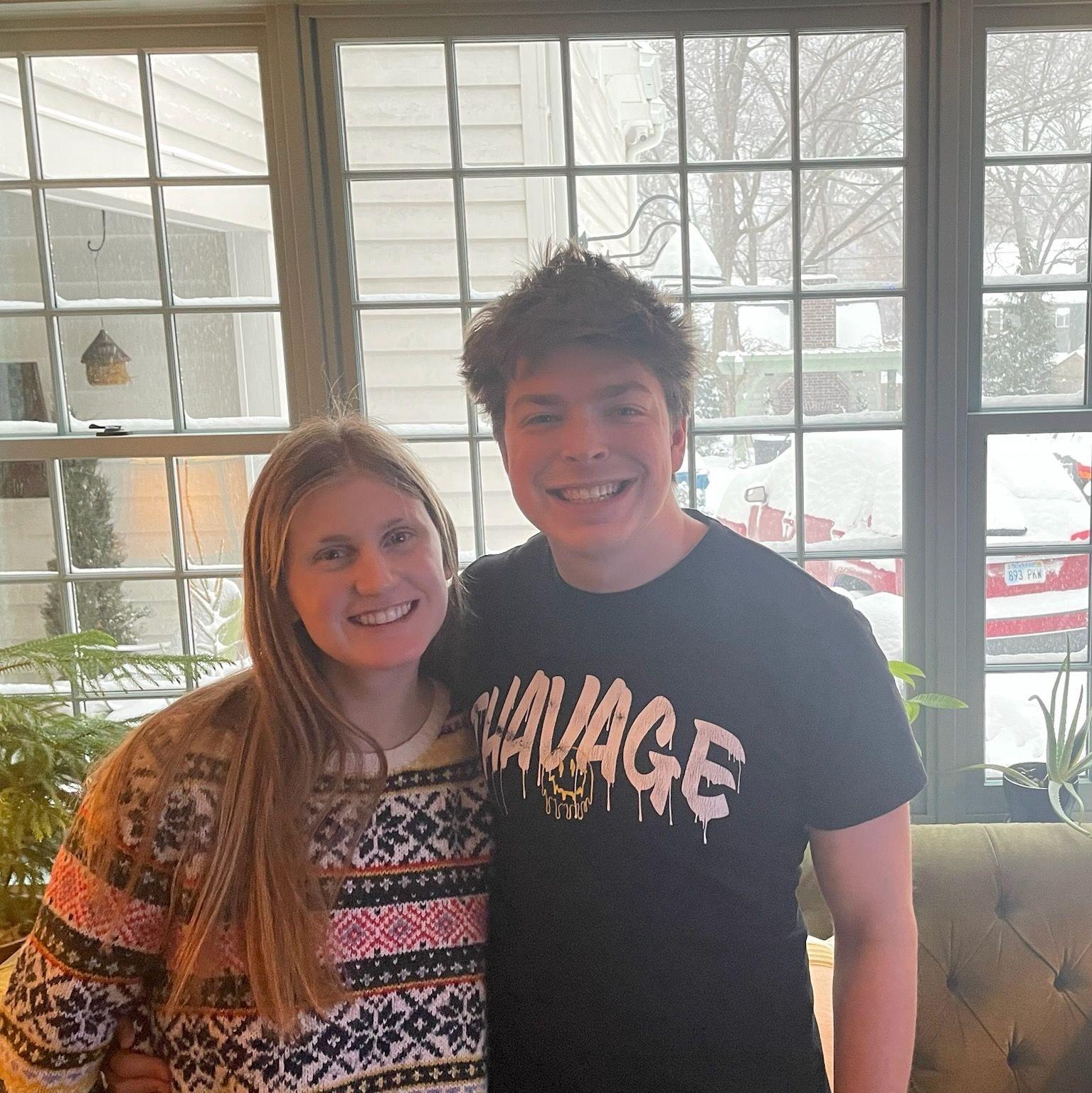 This was the first time Lily visited Kansas City - we got snowed in.