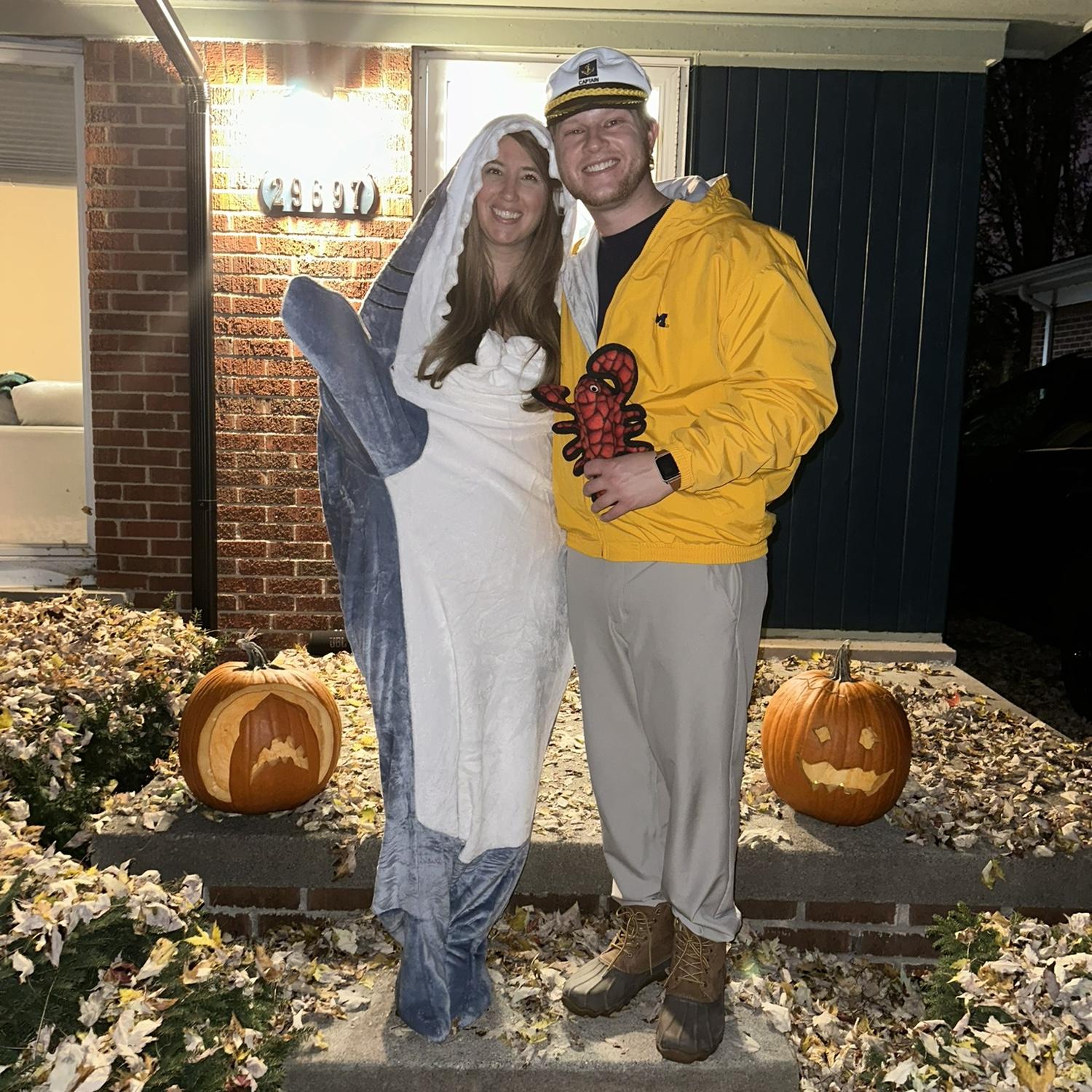 A shark and a sea captain walk into a party… and leave with way too much candy.