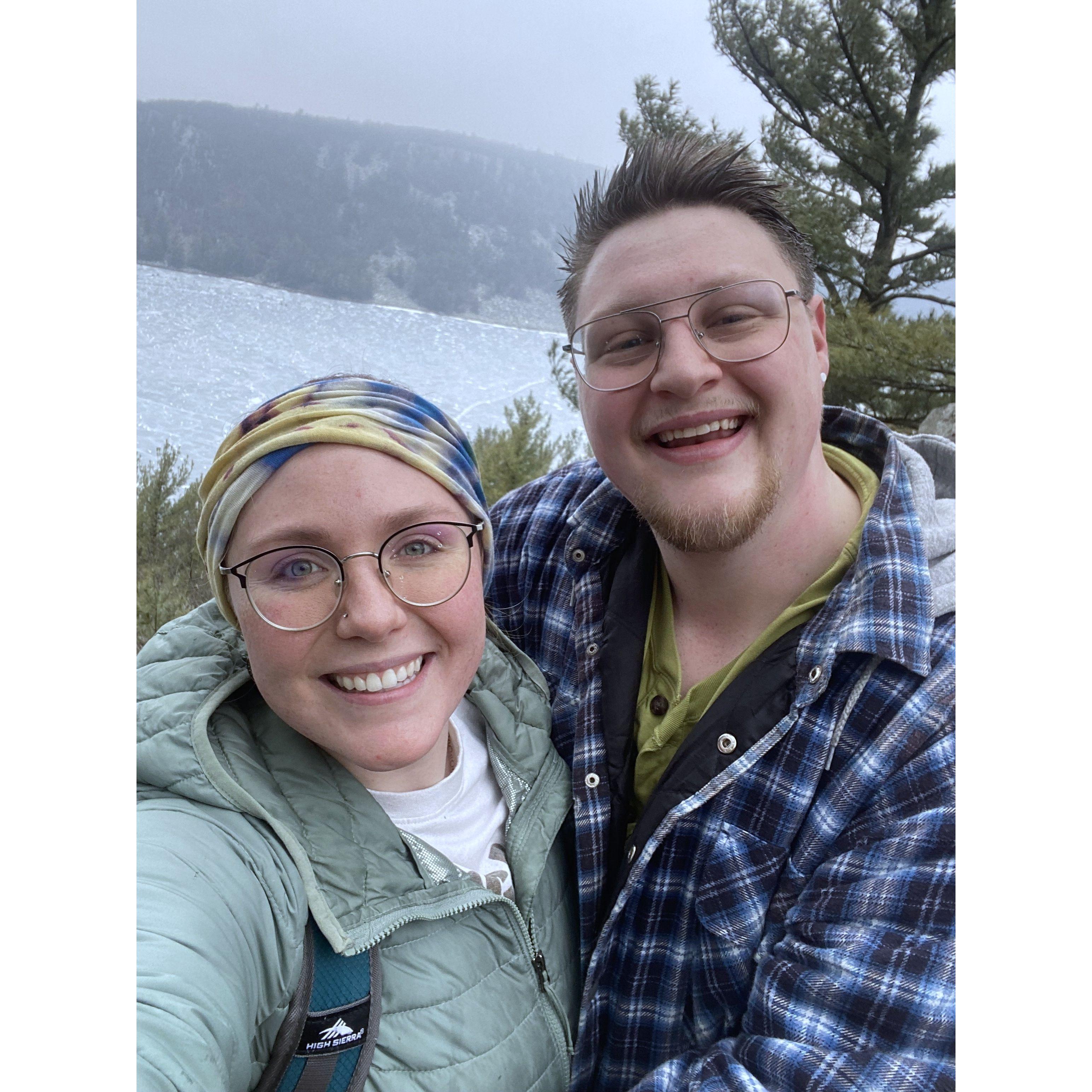 There is no time of year that is not a good time for hiking! Taken at Devil's Lake State Park on Feb. 2nd, 2025