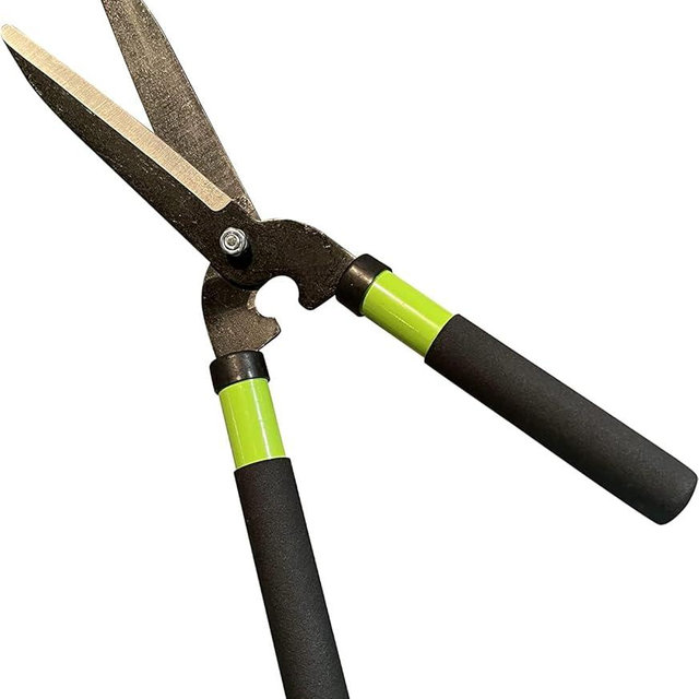 GARDEN GURU Hedge Shears Clippers for Trimming & Shaping Borders, Boxwood, Decorative Shrubs, Bushes, Grass – 15 inch High Carbon Steel Gardening Hedge Clippers & Shears with Comfort Grip Handles