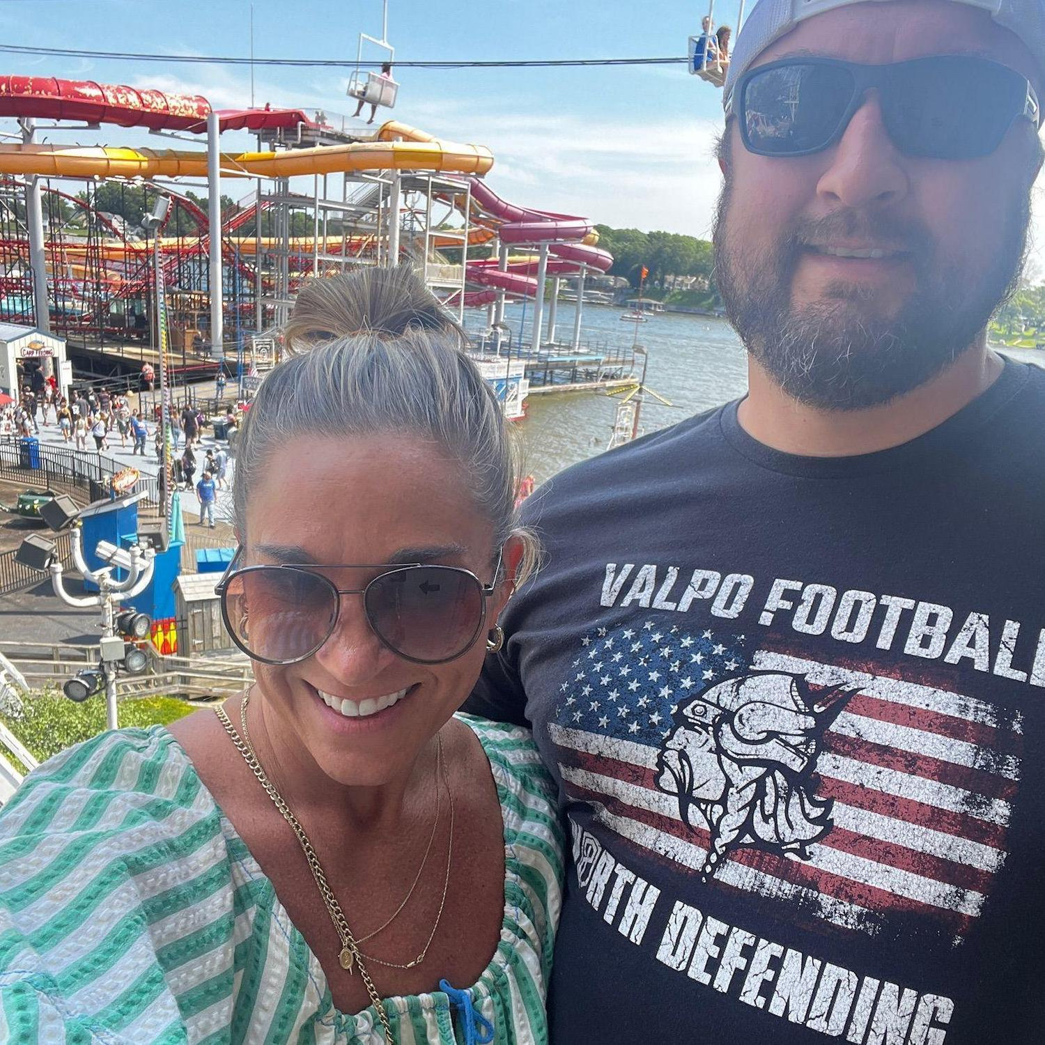 A quick selfie at Indiana Beach after getting engaged on the back patio of Nate’s parent’s home in Valparaiso, Indiana. It was a perfect day!