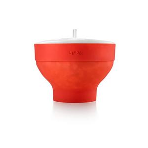Lekue Microwave Popcorn Popper/Popcorn Maker, Red