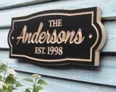 15"x6" Family Name Plaque,...