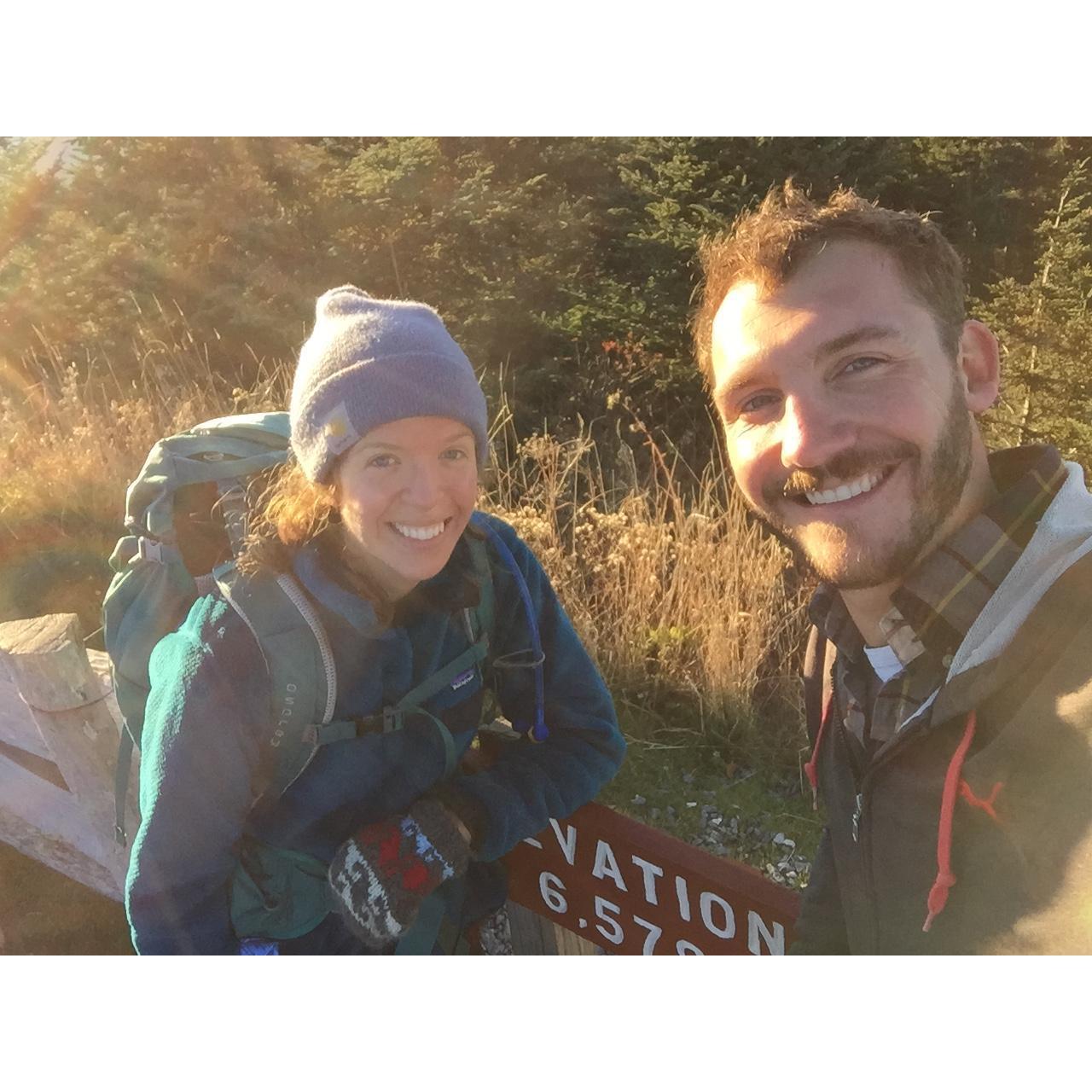 Our first (mis)adventure together
 Mount Mitchell, NC, October 2015