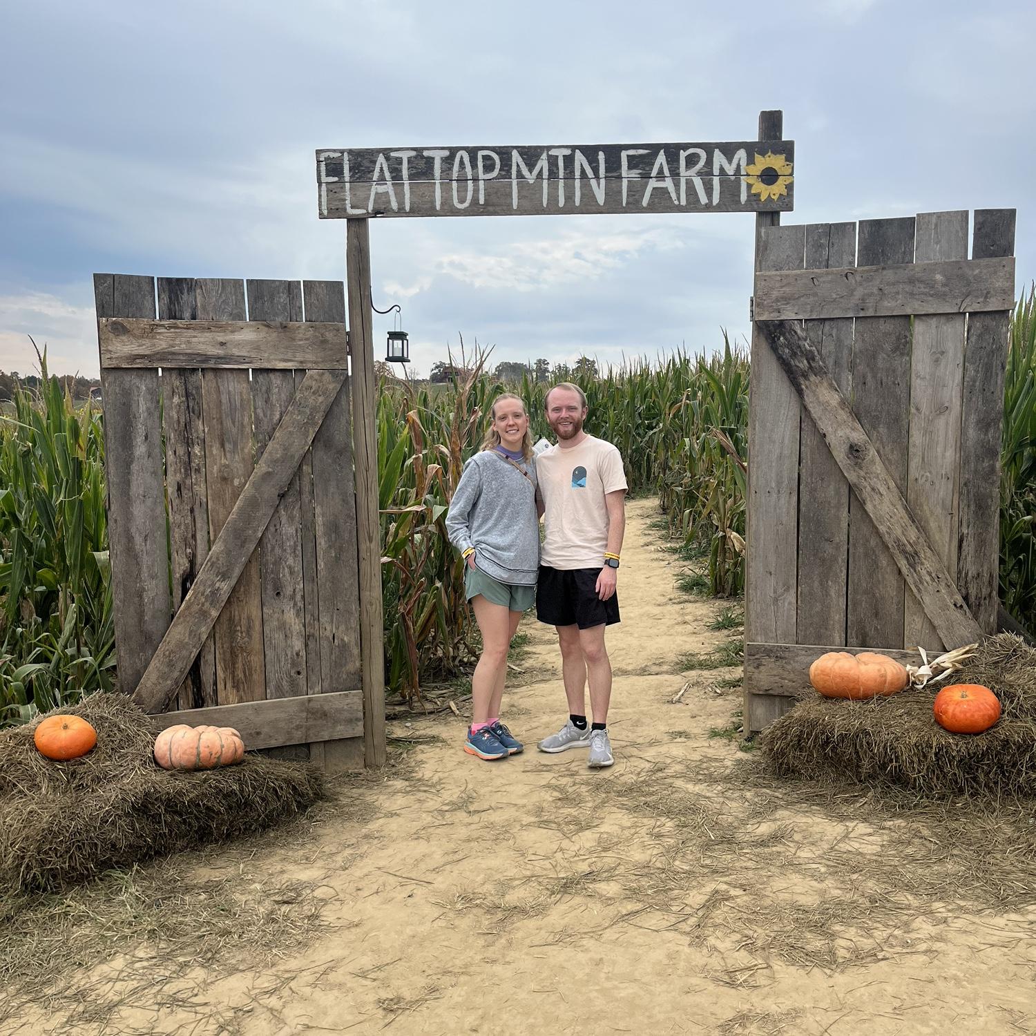 Good thing Casey was there to get us both out of the corn maze!