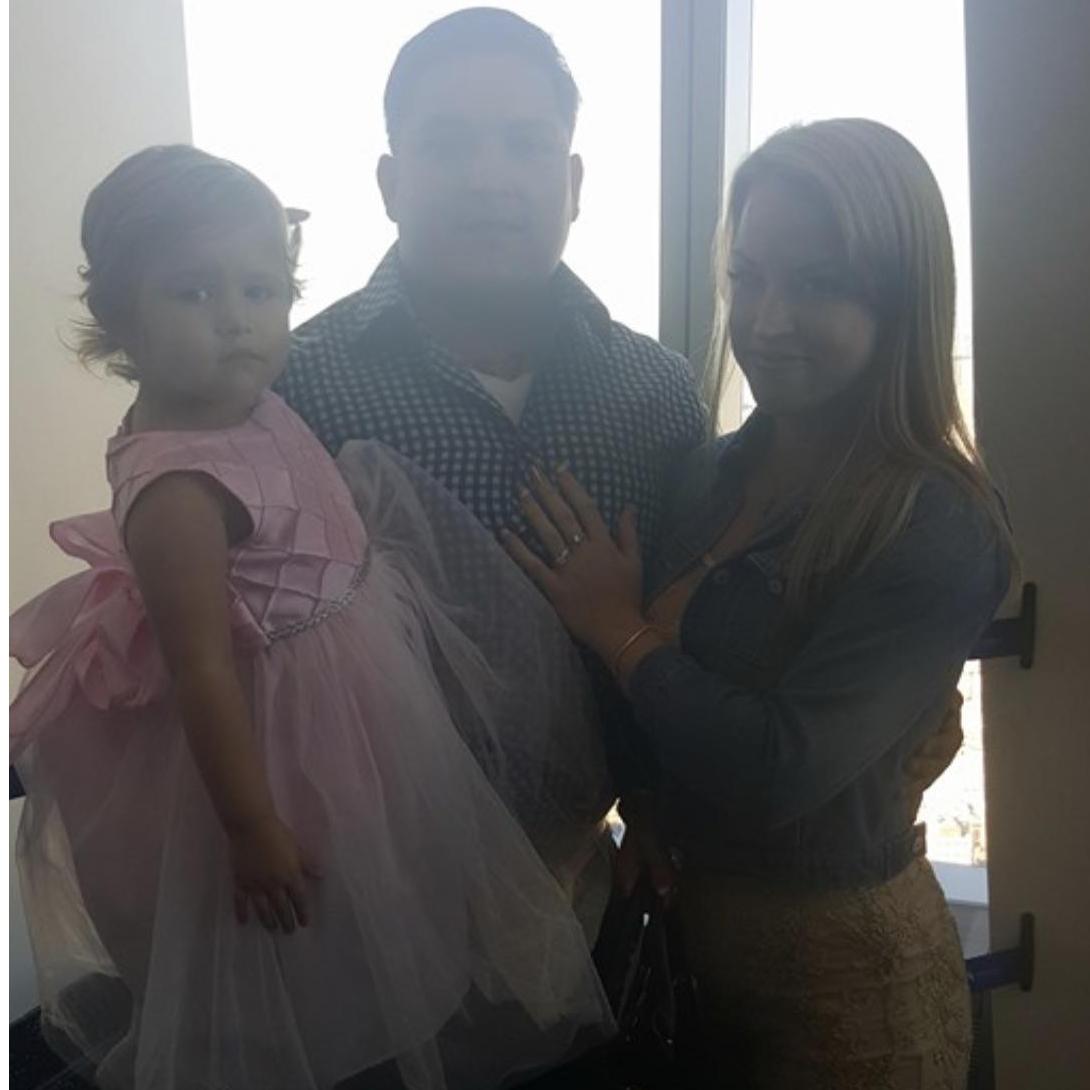 Right after getting engaged in the 1 World Trade Center, 2015.