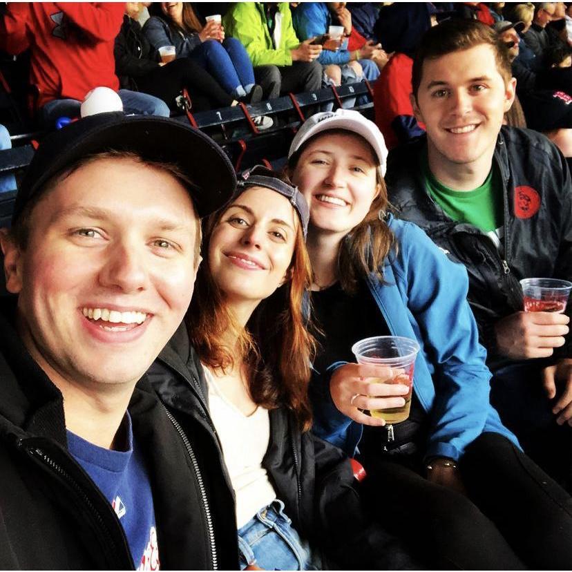 Red Sox Game with Emily and Tyler 2018. Who knew we'd all be living together down the road? Cheers to roomies!