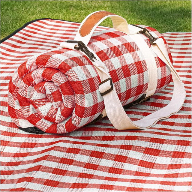 RYCHIC Waterproof Picnic Blanket Outdoor Girlfriend Gf Gifts for Her Women Sweetest Day Boyfriend 1 One Year Anniversary Meaningful Cute Romantic Xmas First Valentines Men Him Bf