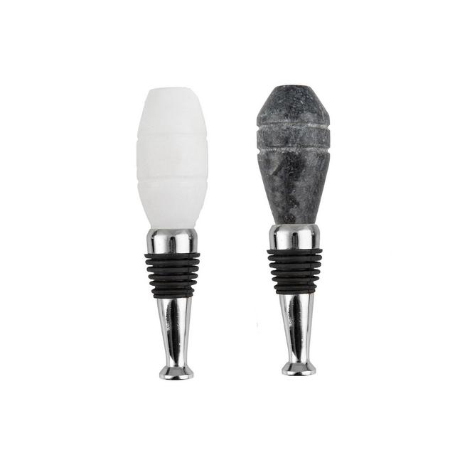 Thirstystone S/2 Marble Octagon Bottle Stoppers