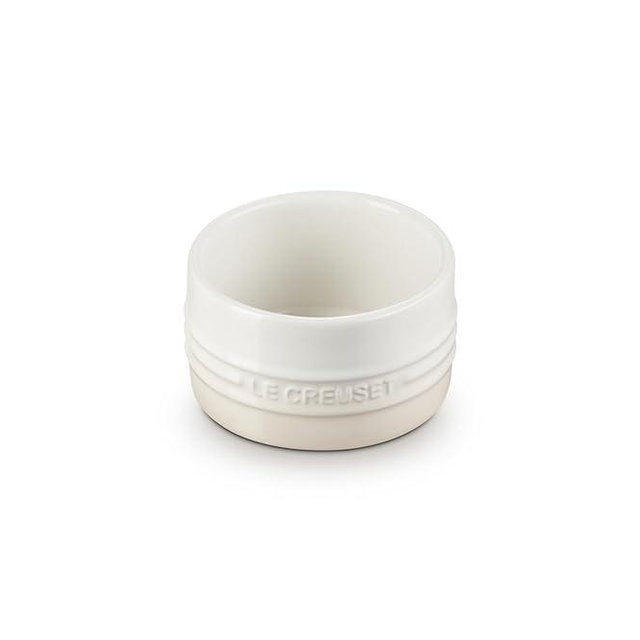 Le Creuset Stoneware Round Straight Wall Ramekin, 6.75oz., Meringue