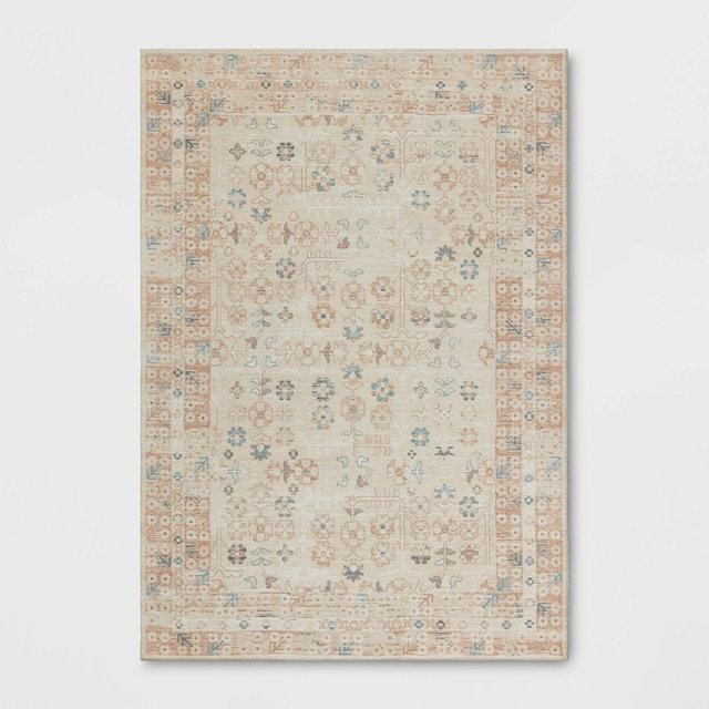 7'x10' Border Flower Area Rug - Threshold™