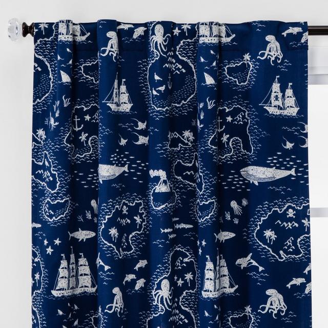 84" Treasure Island Blackout Window Curtain Panel - Pillowfort™