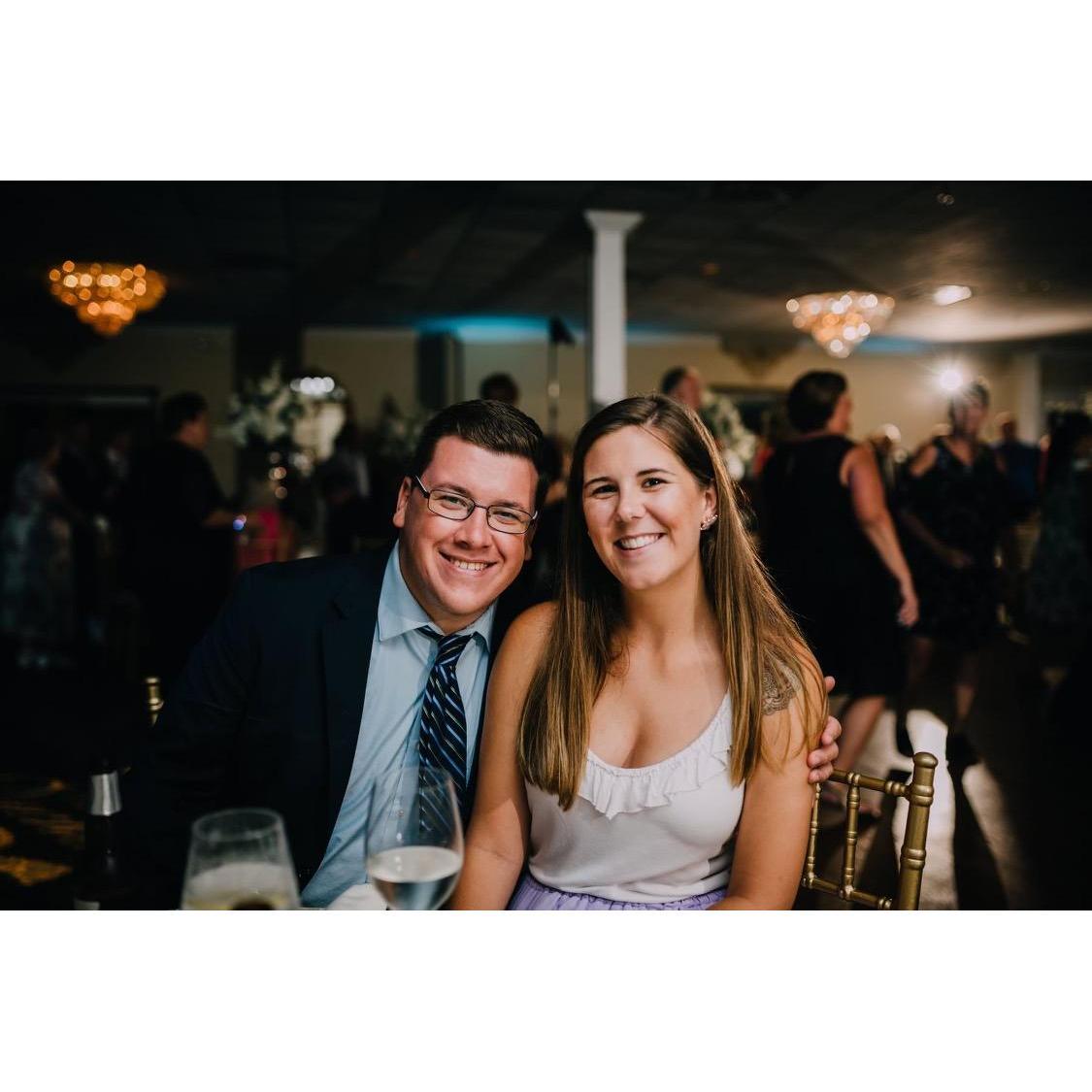 Our first wedding together