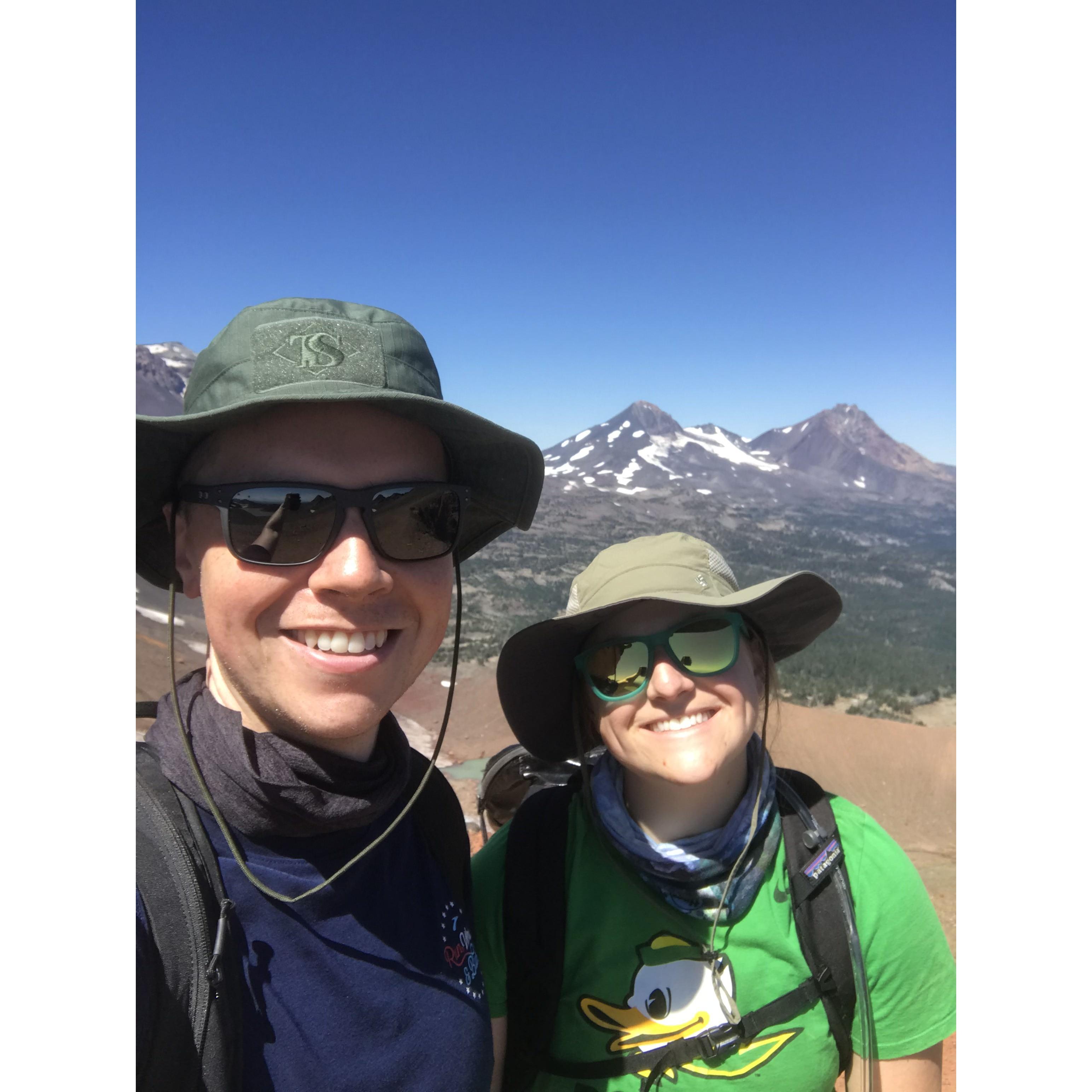Hiking Broken Top, near Bend, Oregon