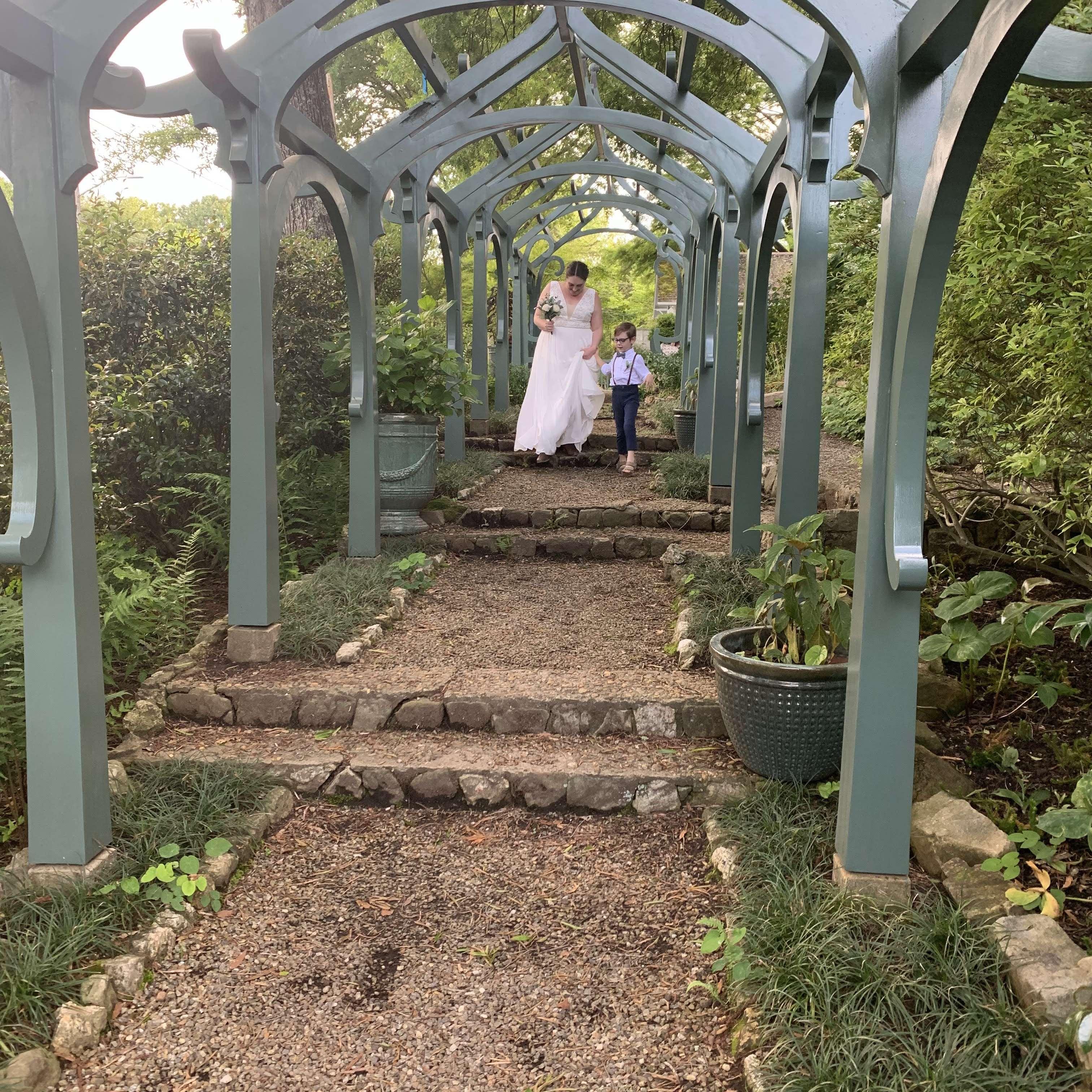 Jack walking Maddie down the aisle