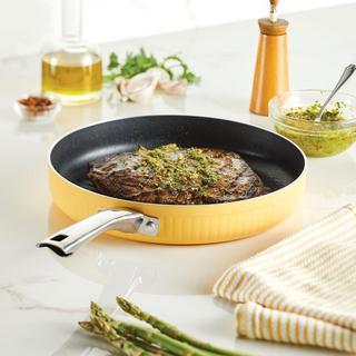 Style Nonstick Cookware Deep Round Grill Pan