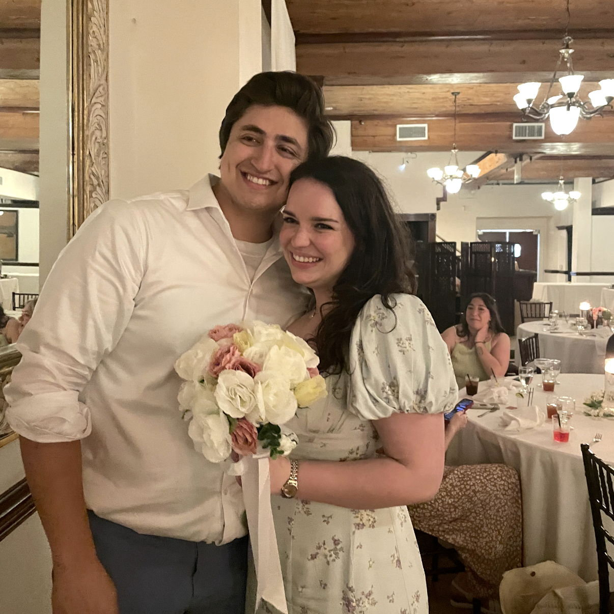 The one and only time I ever caught the bouquet - Cheers to the D'Altos est. 2024