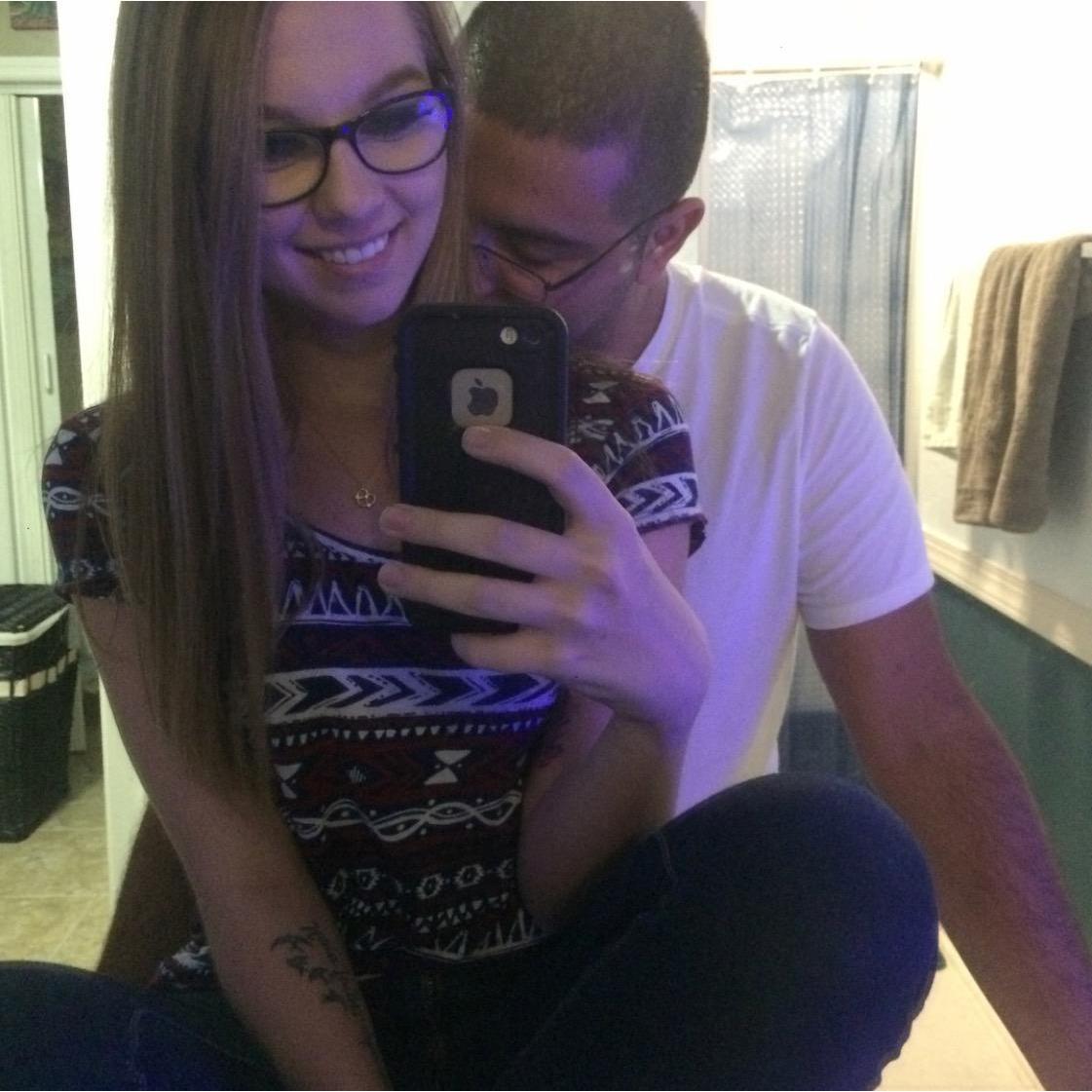 One of our first photos together during hurricane Irma!