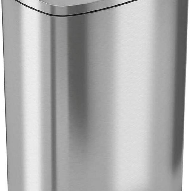 iTouchless SoftStep 13.2 Gallon Stainless Steel Step Trash Can with Odor Control System