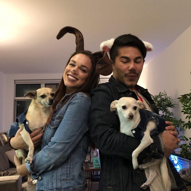 Dressing up as our pups for Halloween 2019