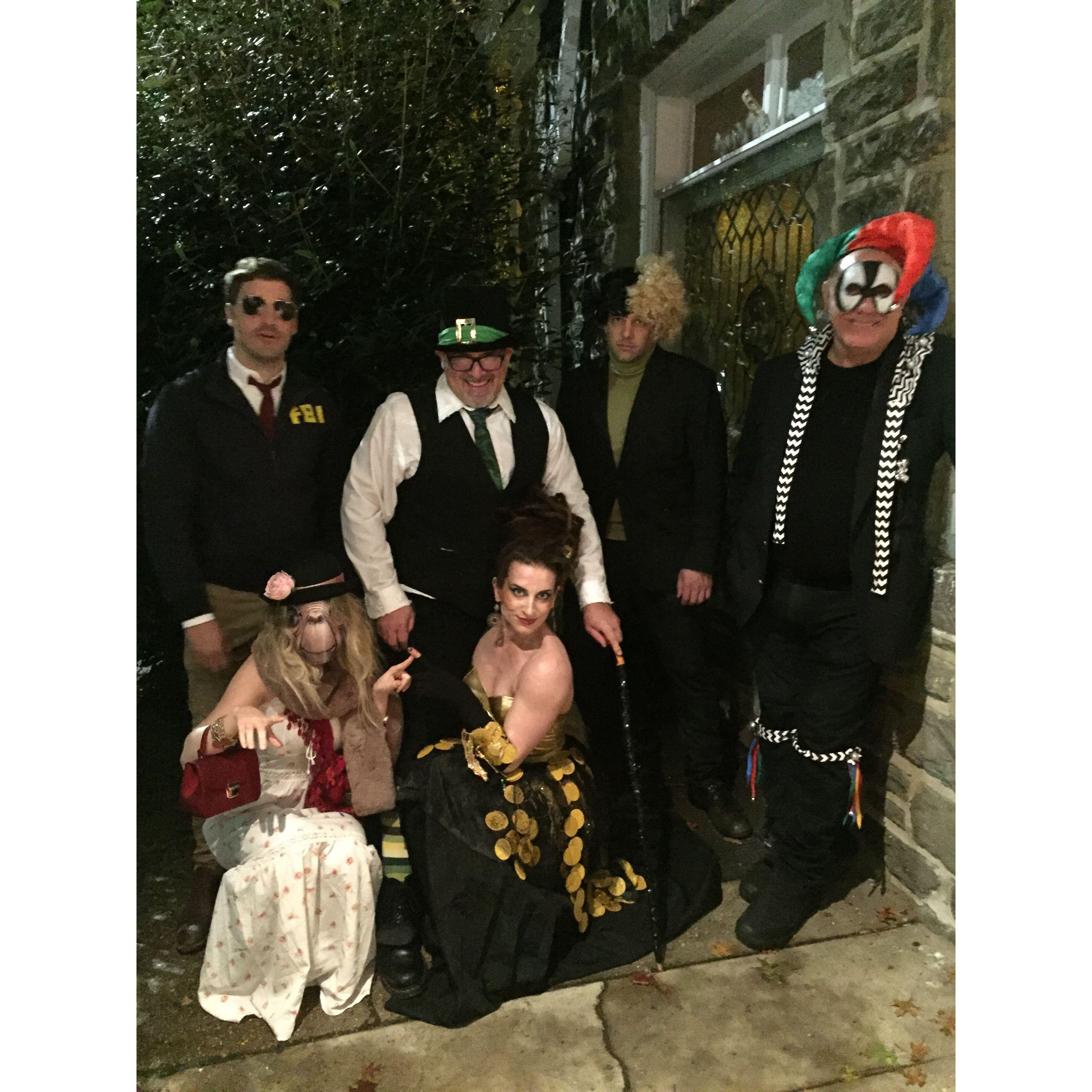 Rev Chris' Halloween Party at the Mermaid. Ryan (Burt Macklin), Lindsey (ET), Dave (Leprechaun), Mads (Pot of Gold), Joe (Simon and Garfunkel)  and John (Something freaky?)
