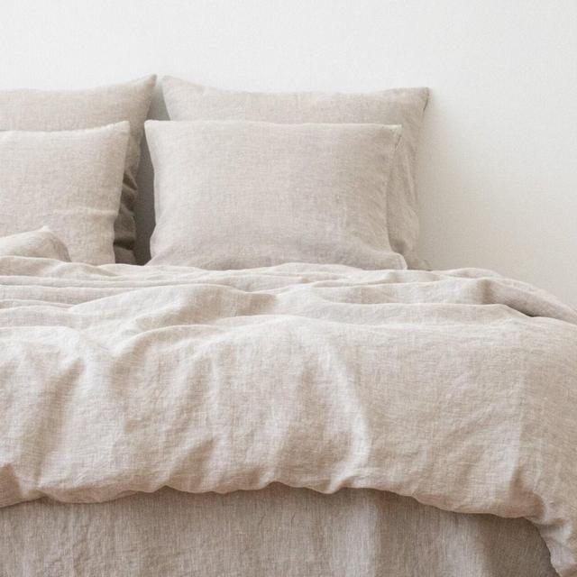 Washed Linen Duvet Cover Natural * Queen,...