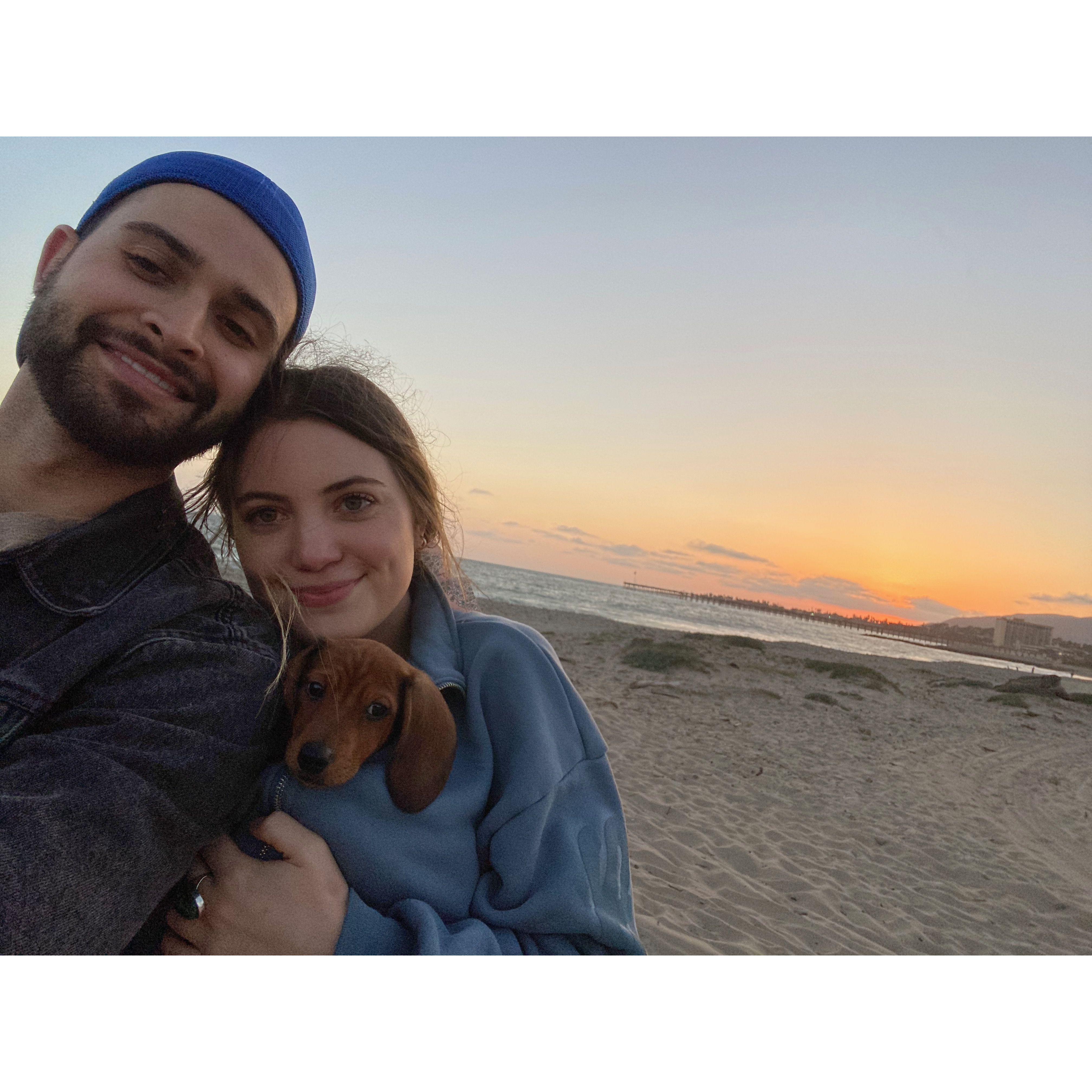 2021 - Beau's first trip to the beach!
