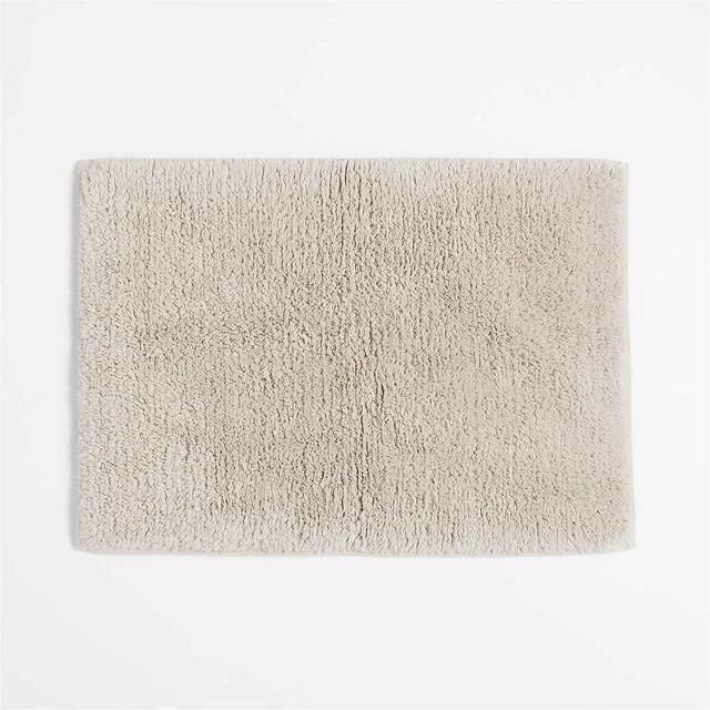 Rylan Organic Cotton Natural Taupe Bath Mat 18"x24"