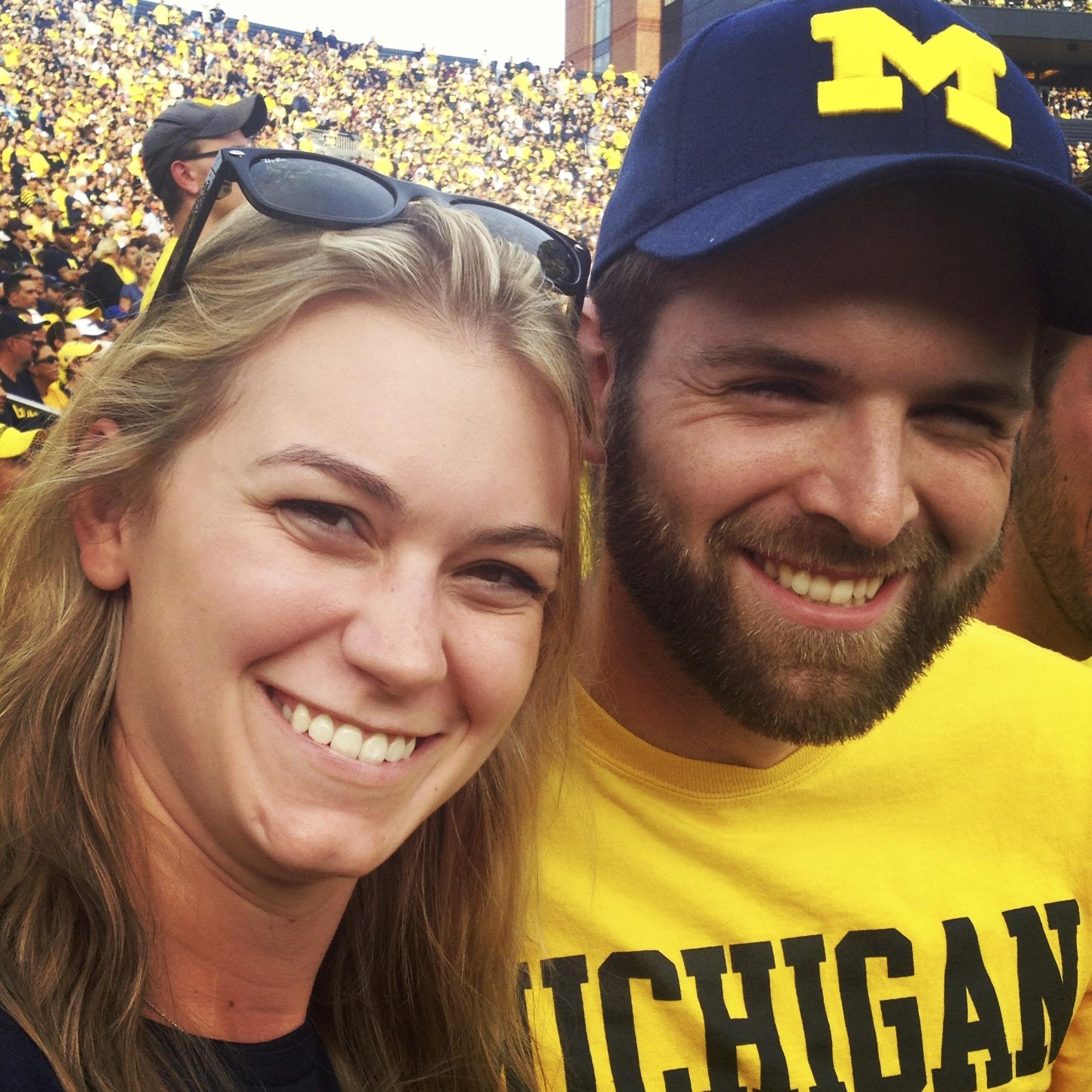 2013 - Cheering on Michigan Football, Go Blue!