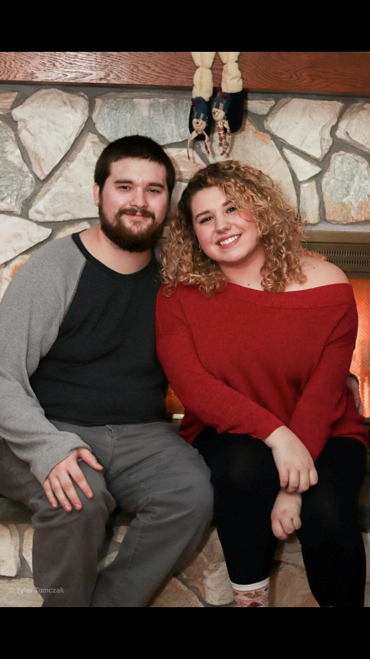 Christmas eve our first year together.