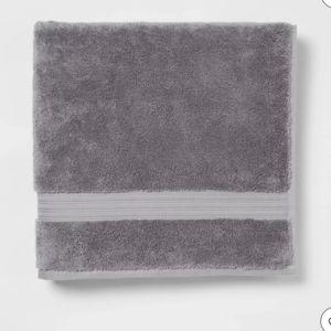 Total Fresh Antimicrobial Oversized Bath Towel Dark Gray - Threshold™: 100% Cotton, Low Lint, Machine Washable