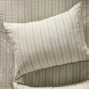 Sage Neilly Cotton Striped King Shams