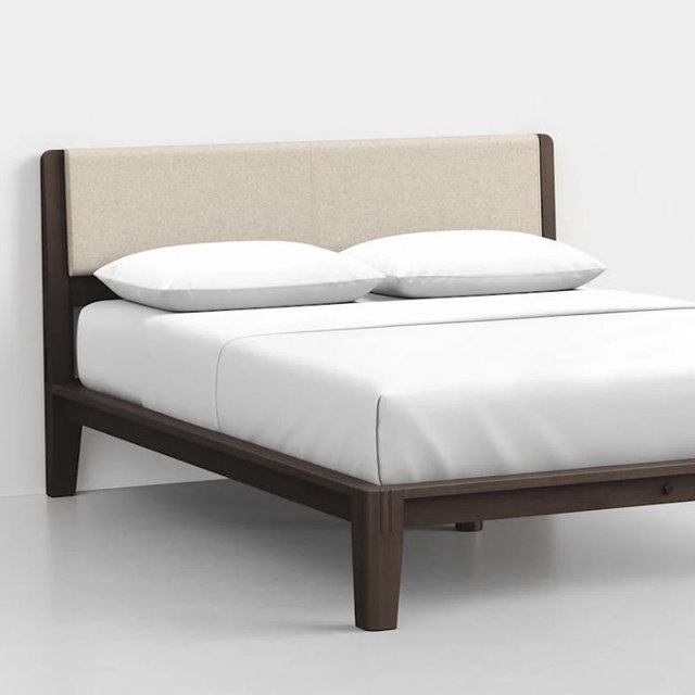 Classic Bed - Headboard + Cushion - Italian Wool Felt / Heathered Oatmeal