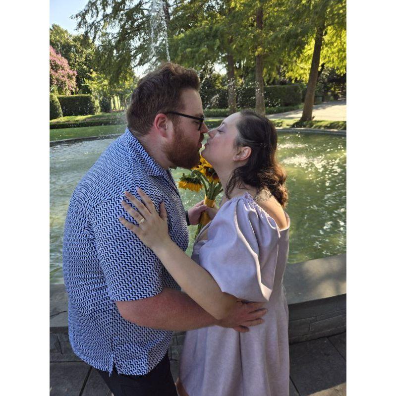 Kiss after proposal