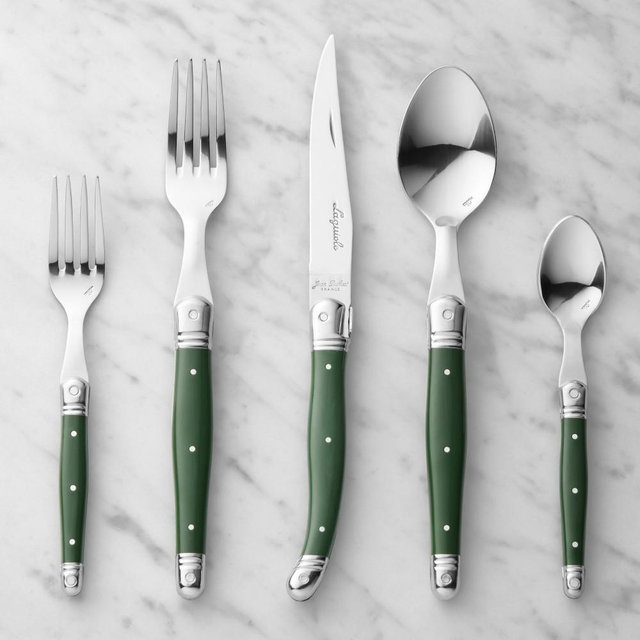 Laguiole 20-Piece Flatware Set, Green