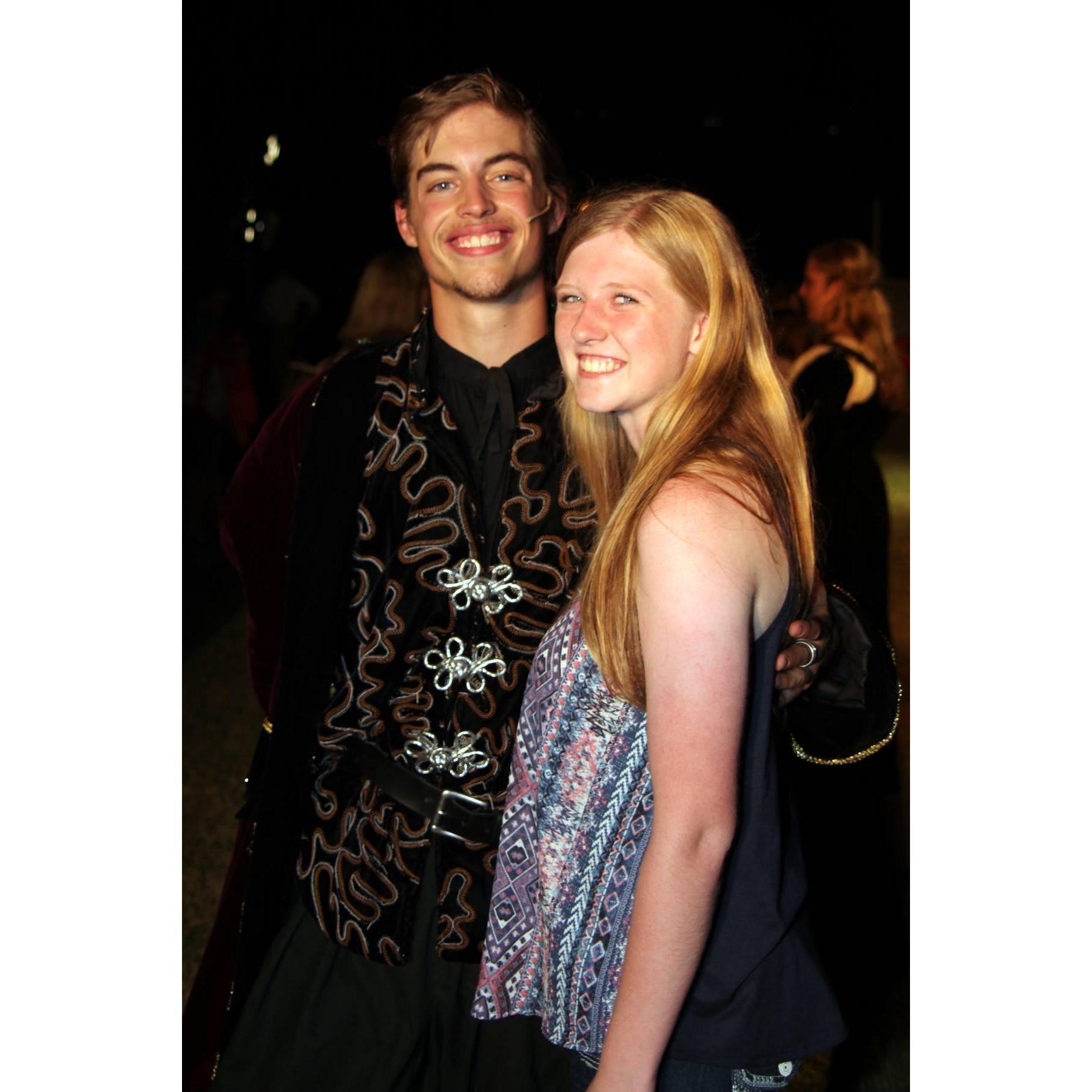 Jake preforming at "Taming of the Shrew"