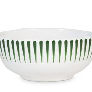 Sitio Stripe Cereal/Ice Cream Bowl - Basil