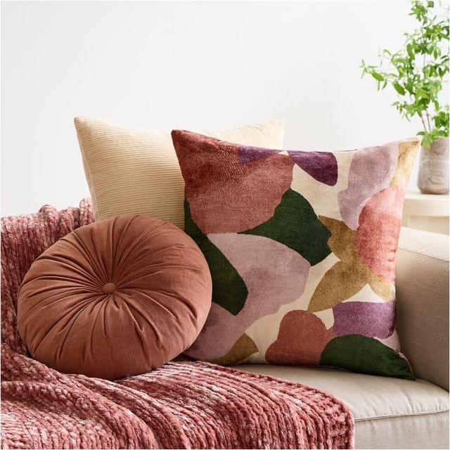 Floral Velvet Pillow Cover Set
