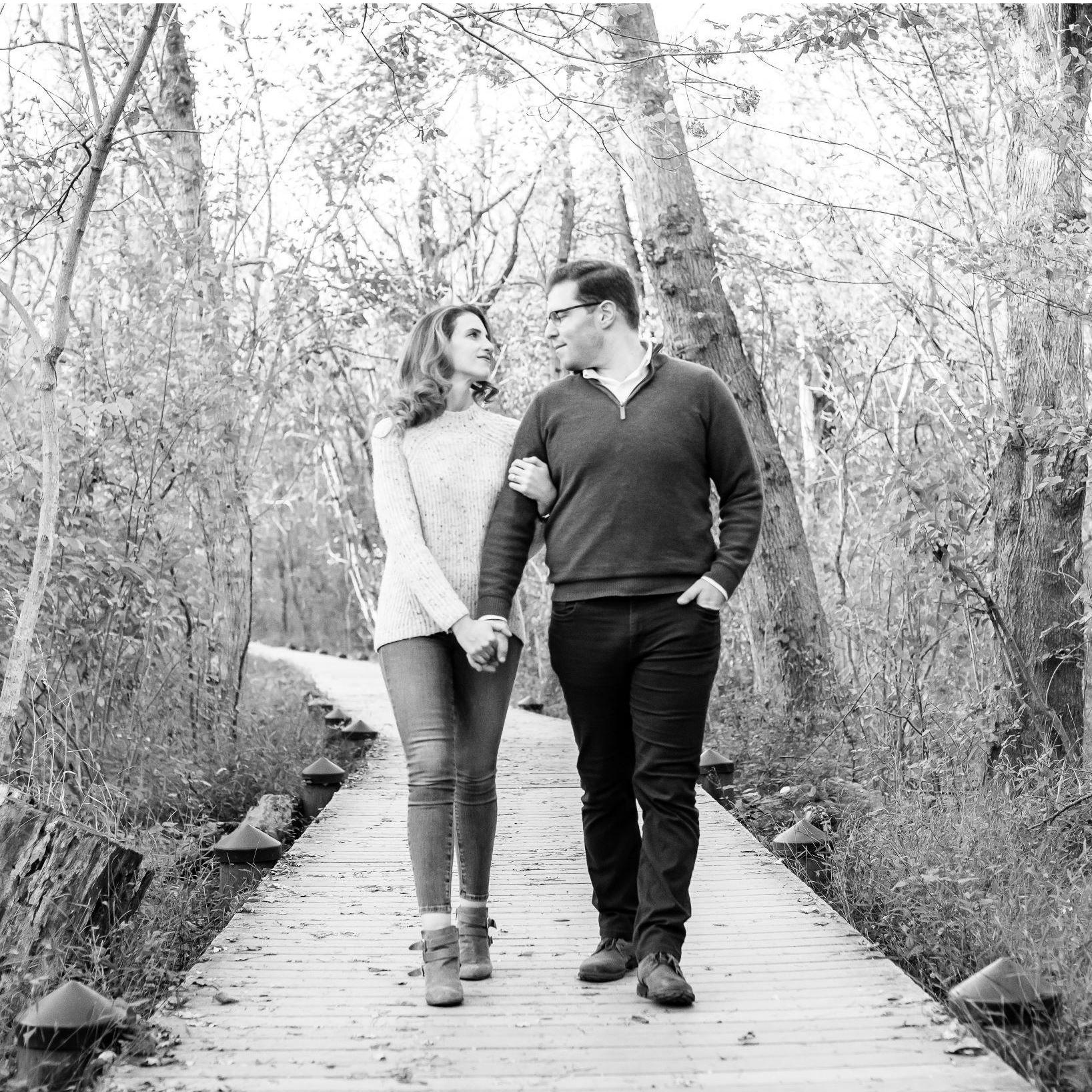 Engagement photos c/o Sarah Shelley Photography at nearby Roosevelt Island.