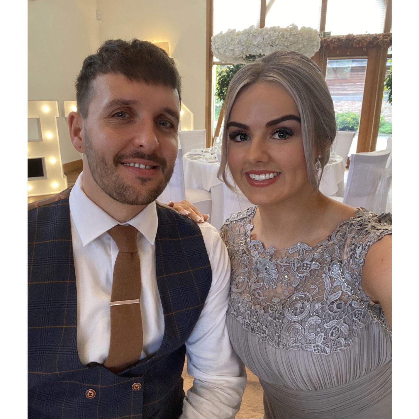 Our first wedding together.