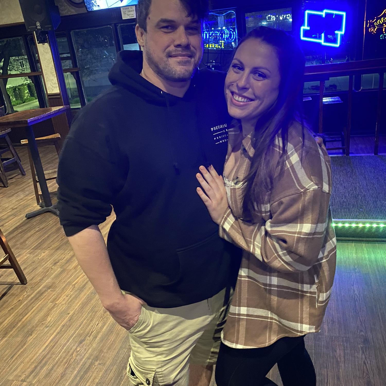 Our favorite date night is singing karaoke!