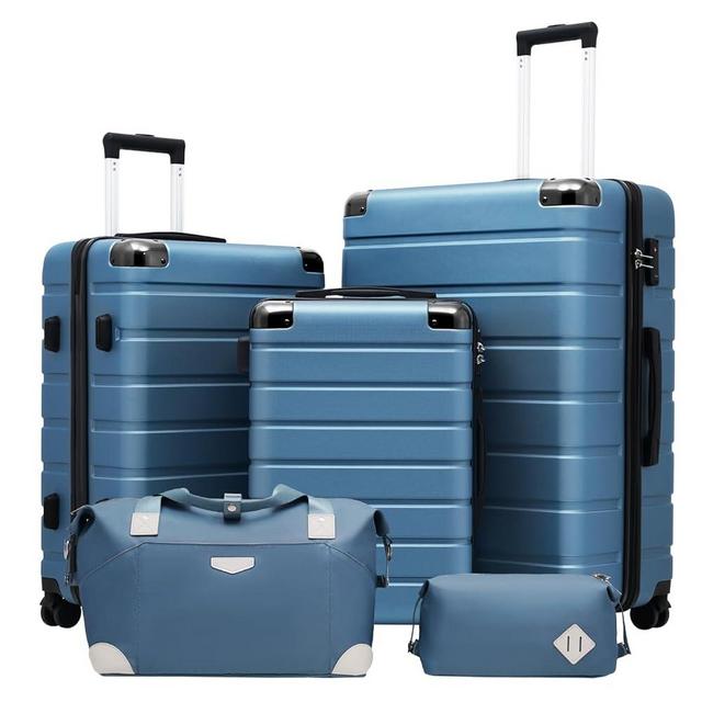 Coolife Luggage Set Suitcase 3 Piece Set Carry On Travel Luggage TSA Lock Spinner Wheels Aluminum Corner Protectors Hard Shell Lightweight Suitcase Set