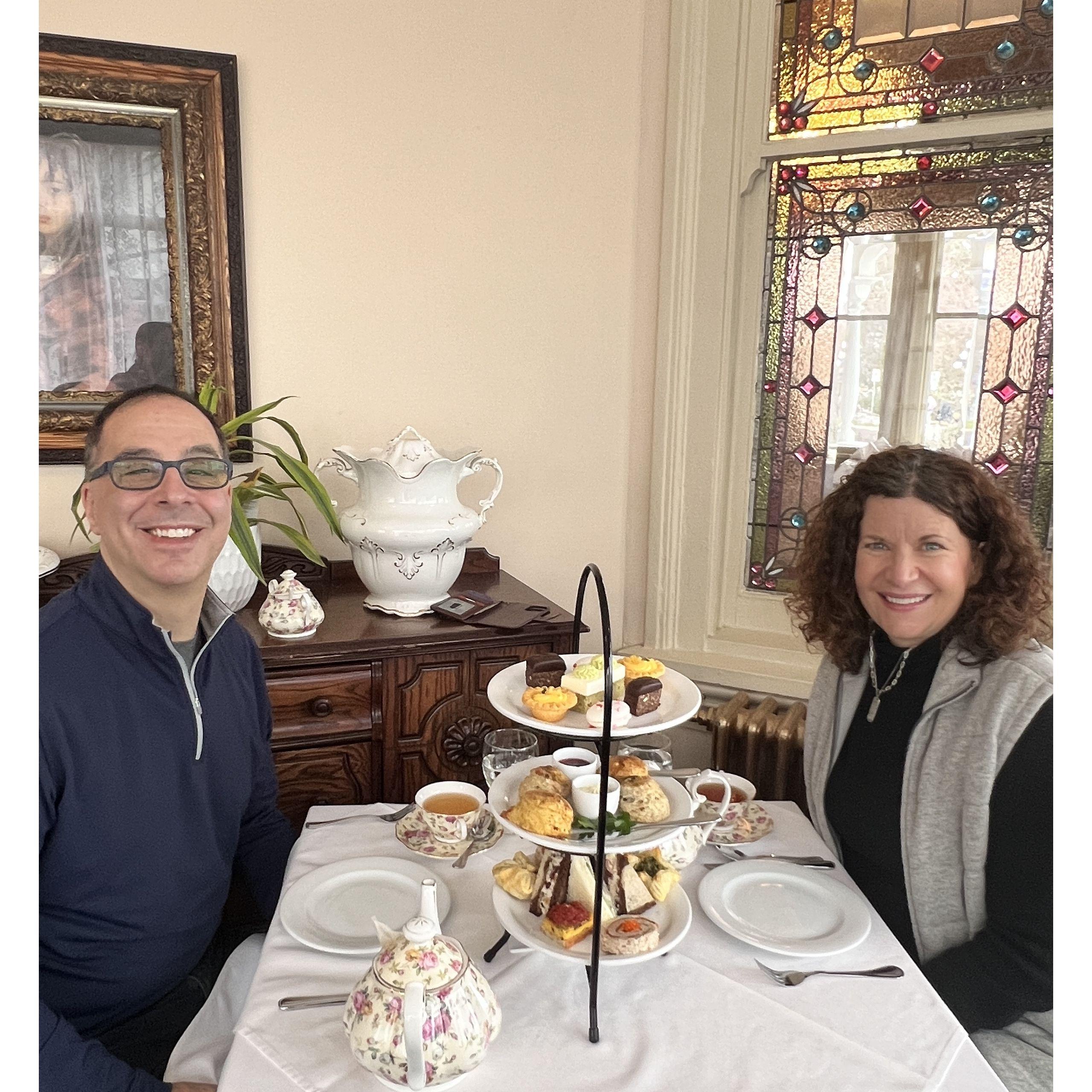 Afternoon tea in Victoria, BC 🍰☕ A delightful treat with the perfect company!