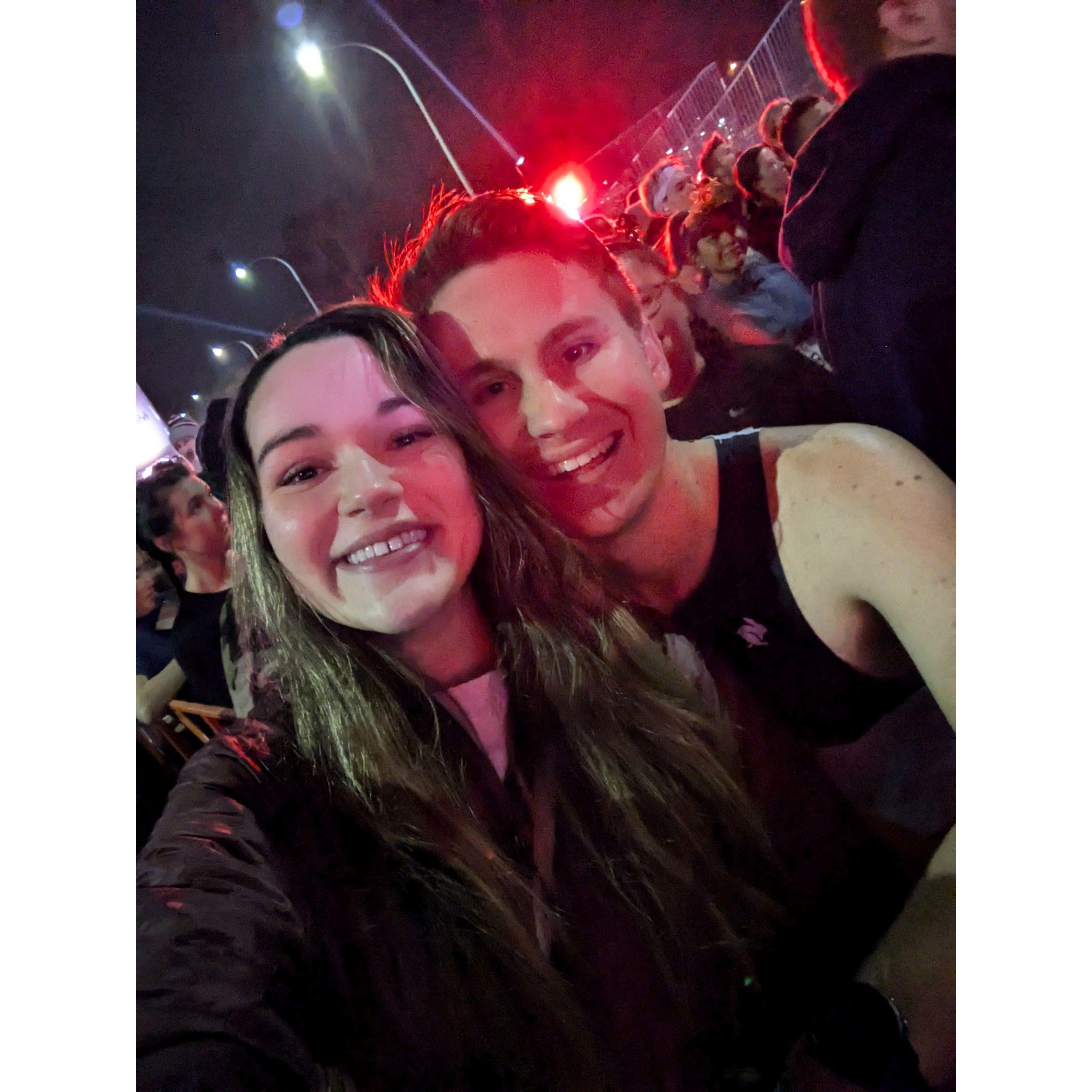 New years together, at the new years 5k