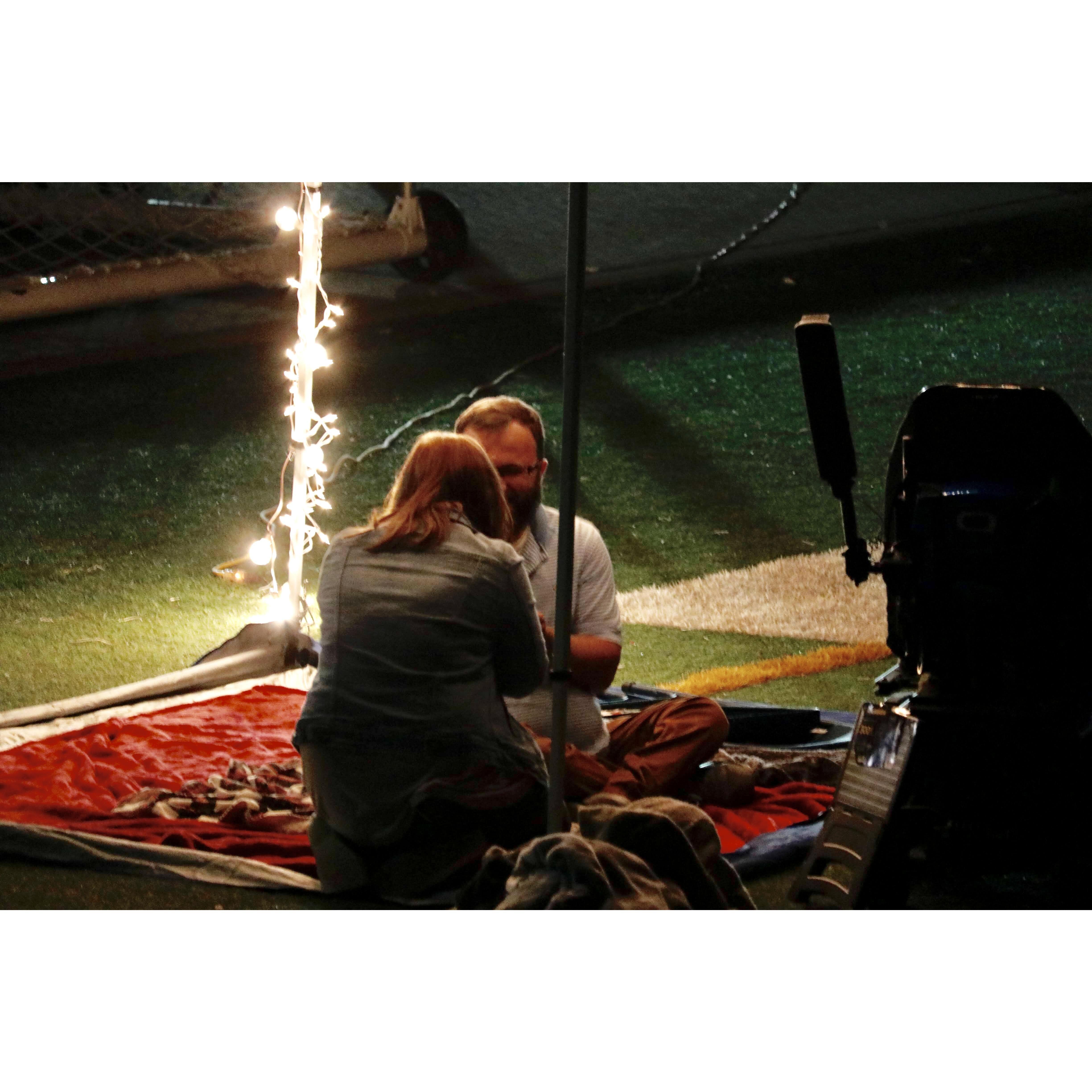 Devan popping the question!