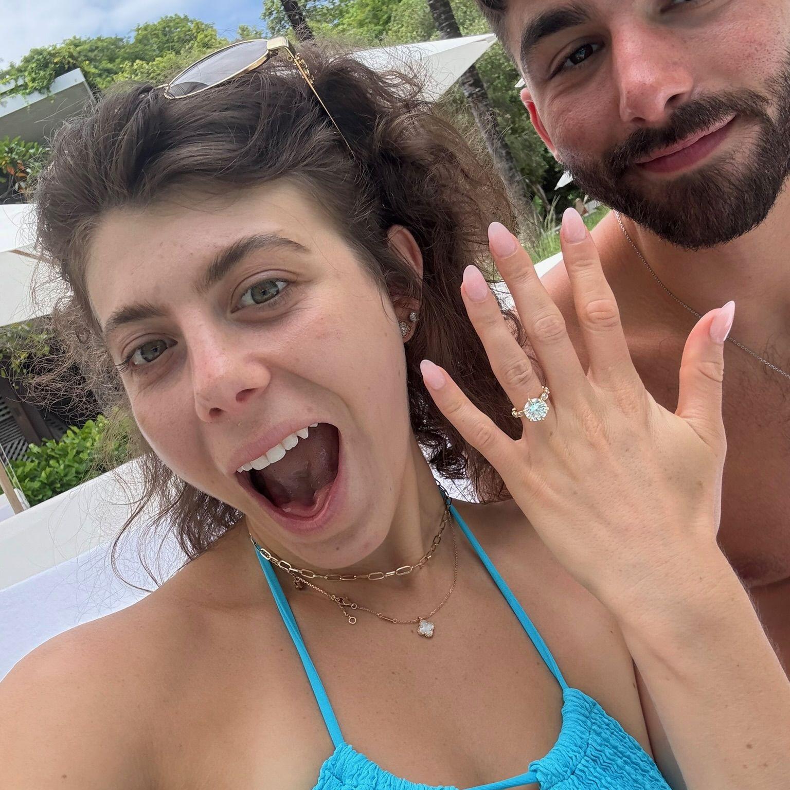 This was her favorite pose all trip after the proposal